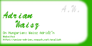 adrian waisz business card